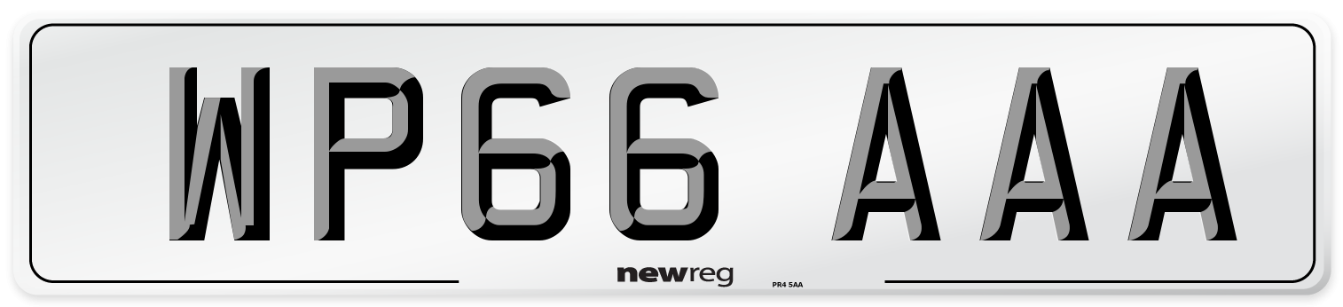 WP66 AAA Number Plate from New Reg
